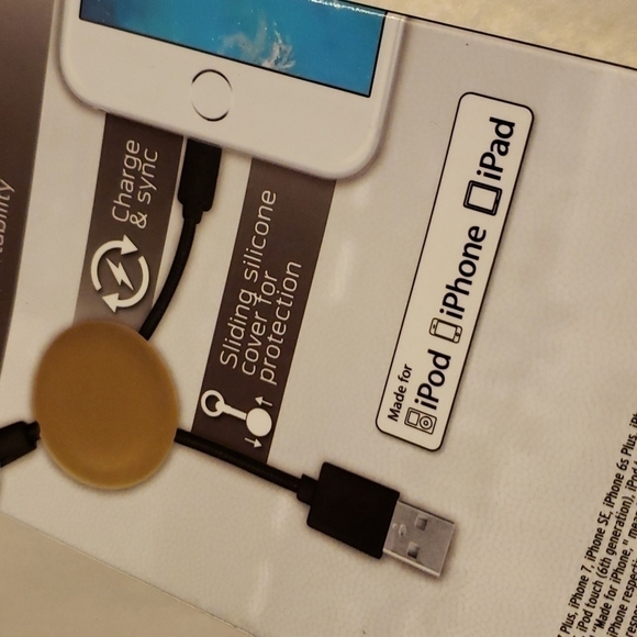 NEW NFL Washington Redskins Football Team USB Cable Clip Lightning Cable - Picture 7 of 9